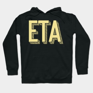 Yellow Eta Sunshine Letter Hoodie